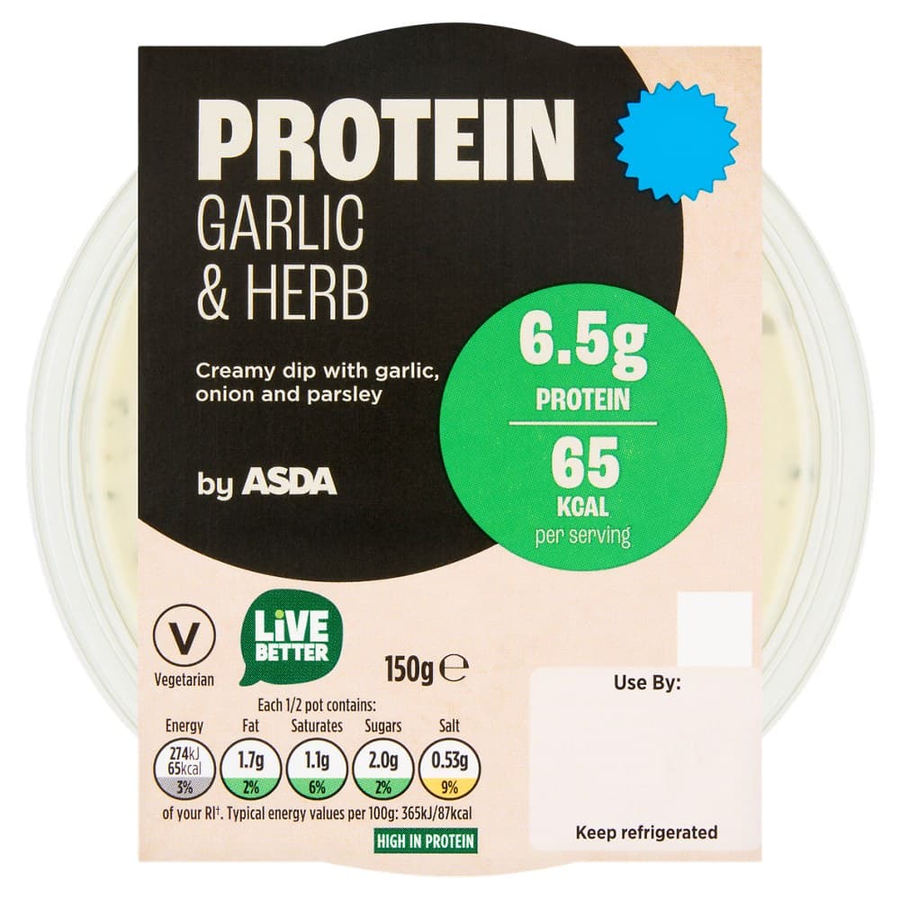 Asda Protein Garlic & Herb Dip 150g by Asda