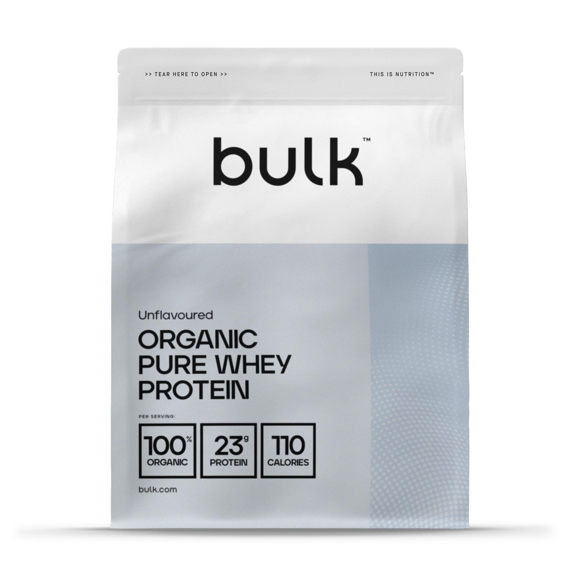 Bulk Organic Pure Whey Protein Unflavoured 1kg by Bulk