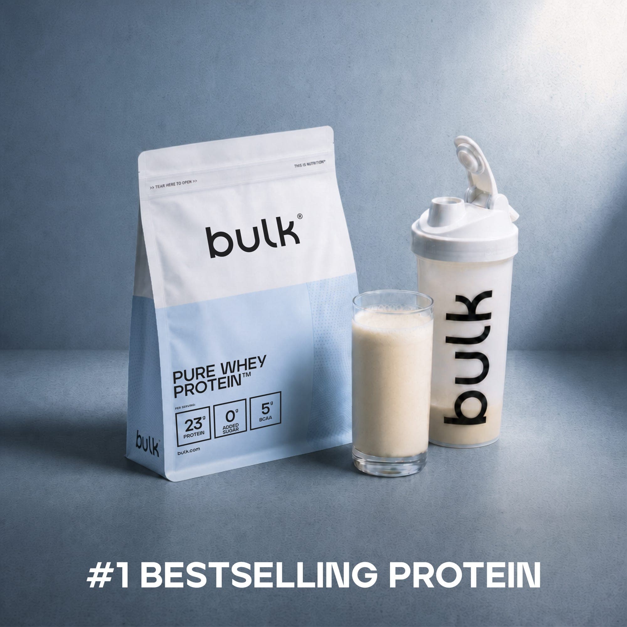 Bulk Pure Whey Protein Vanilla 1kg by Bulk