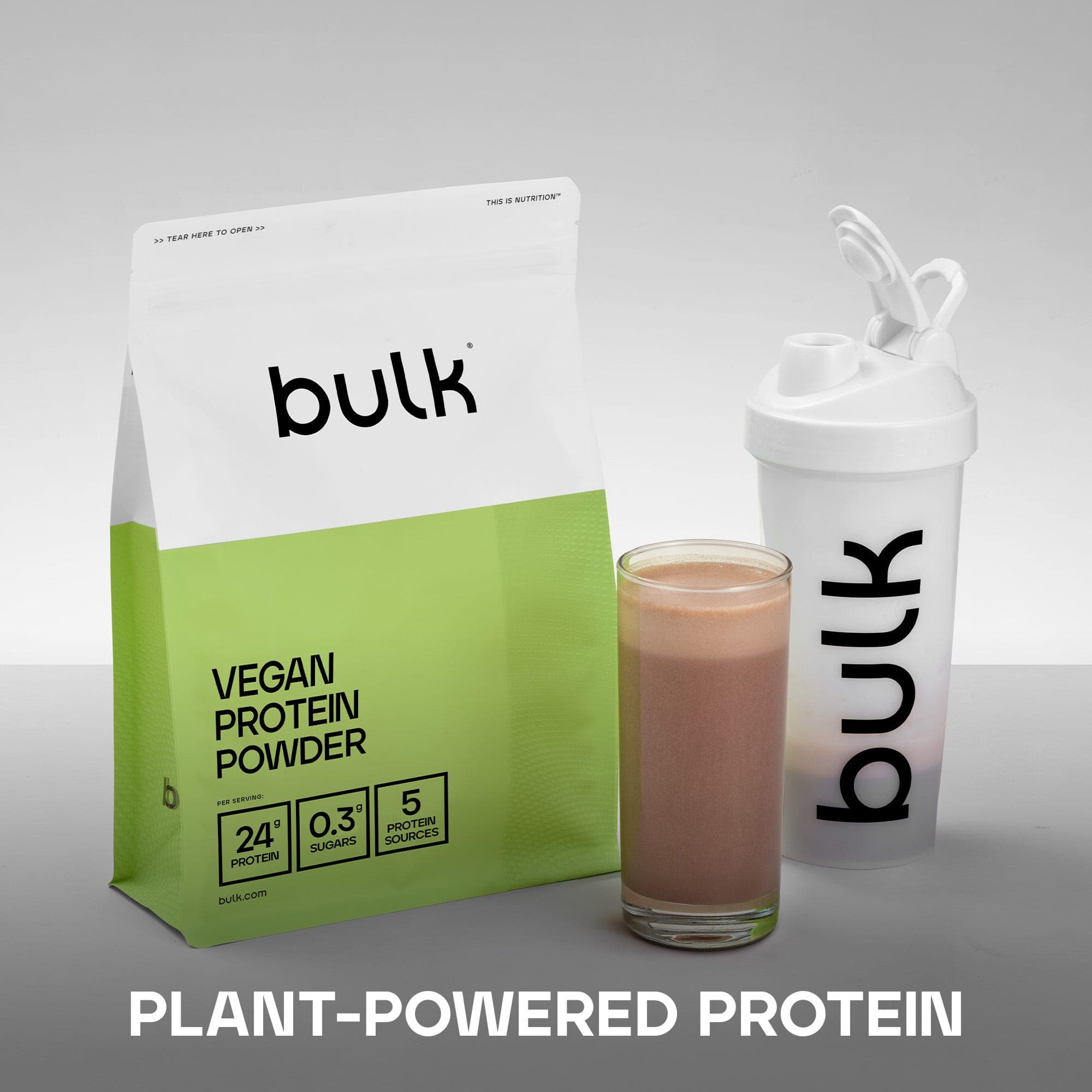 Bulk Vegan Protein Powder Chocolate Peanut 1kg by Bulk