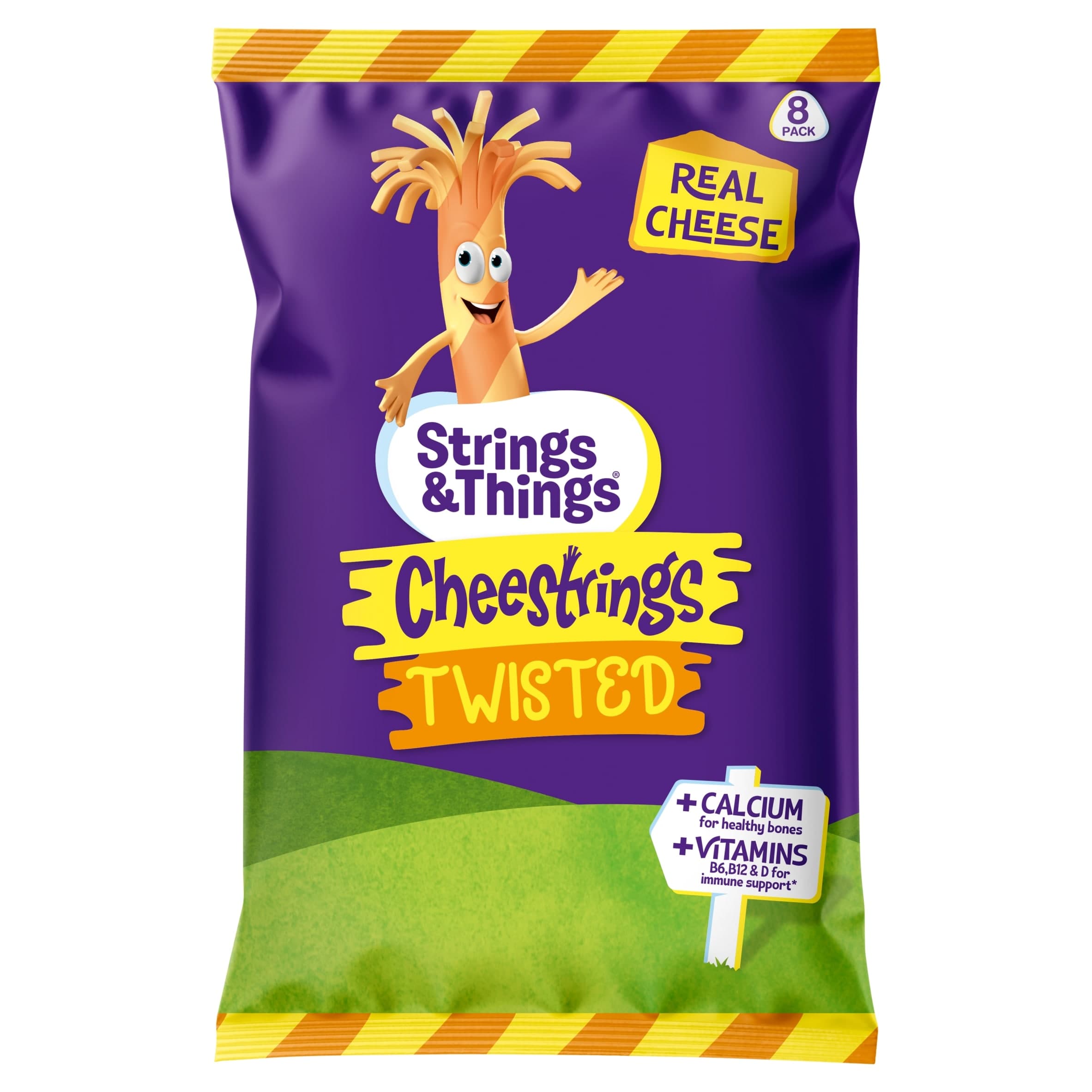 Cheestrings Twisted Cheese Snacks 4 x 20g by Cheestrings