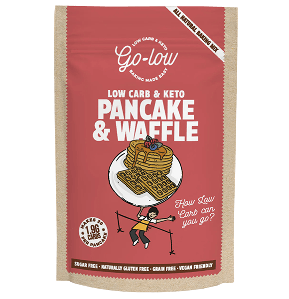 Go-Low Baking Keto & Low Sugar Pancake & Waffle Mix 150g by Go-Low Baking
