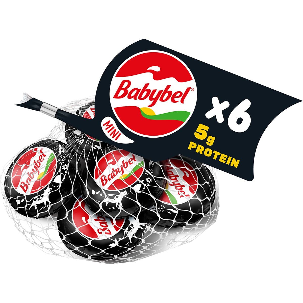 Mini Babybel Protein Cheese Snacks 6 x 20g by Babybel