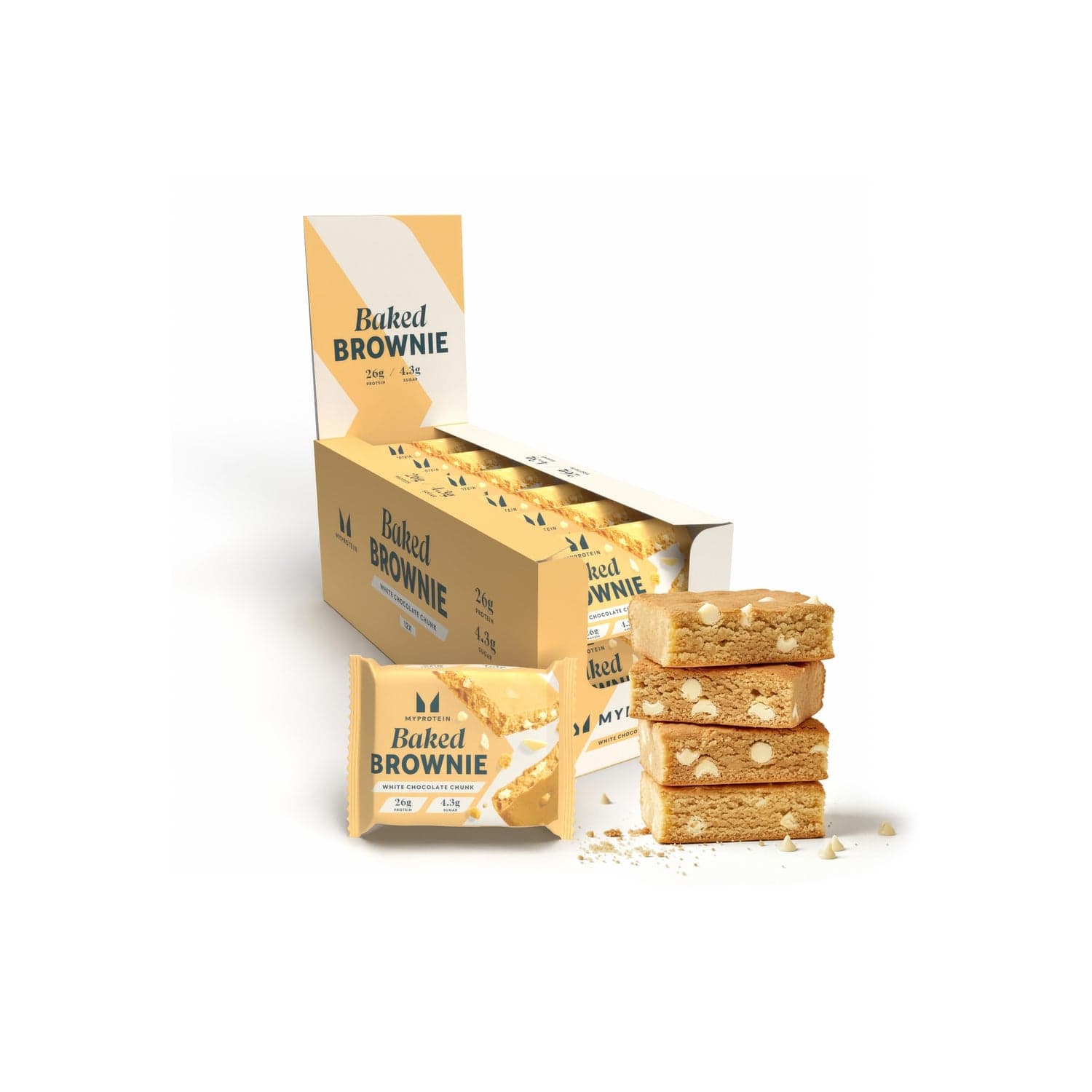 MyProtein Baked Brownie White Chocolate Chunk 12 x 75g by MyProtein