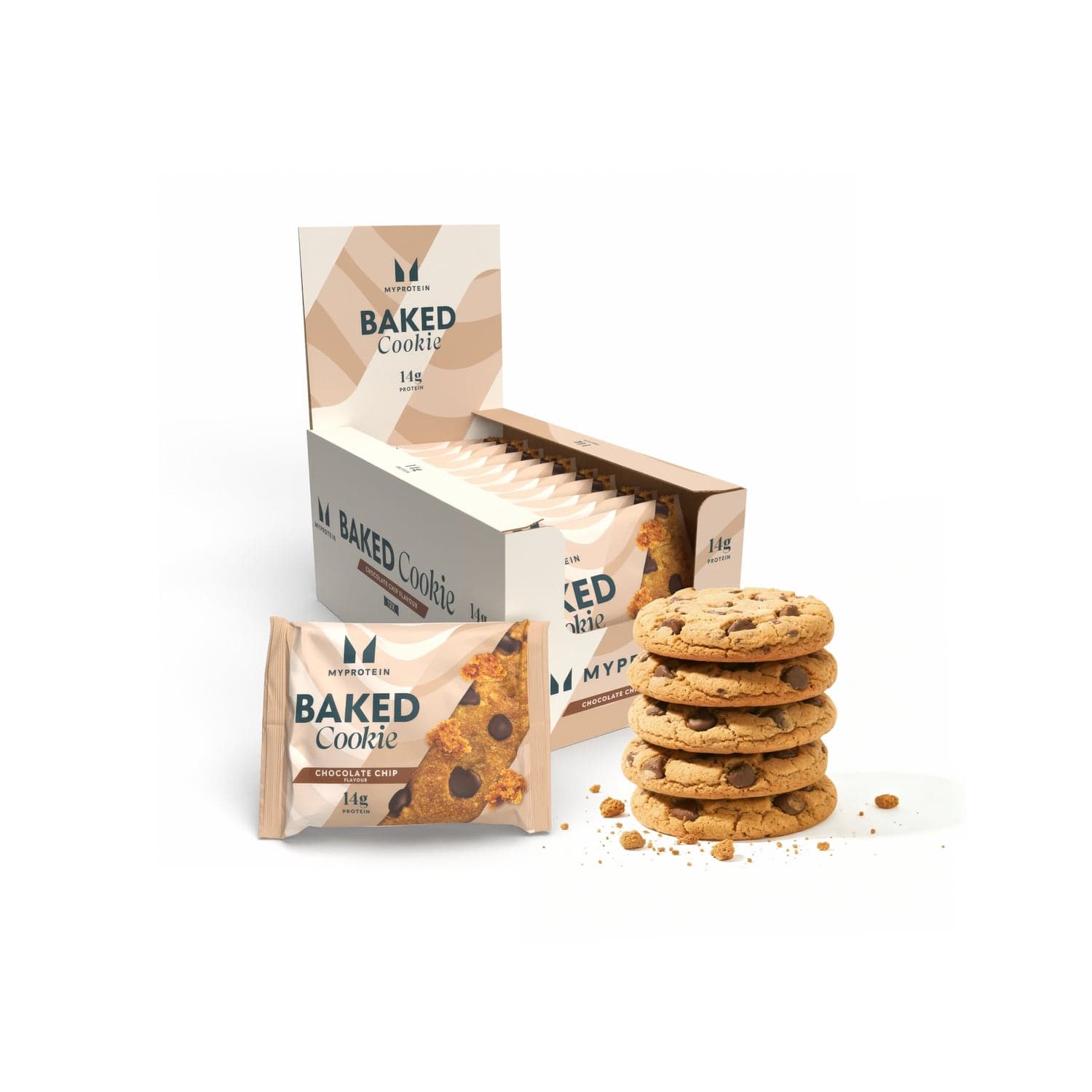 MyProtein Baked Protein Cookie Milk Chocolate Chip 12 x 75g by MyProtein