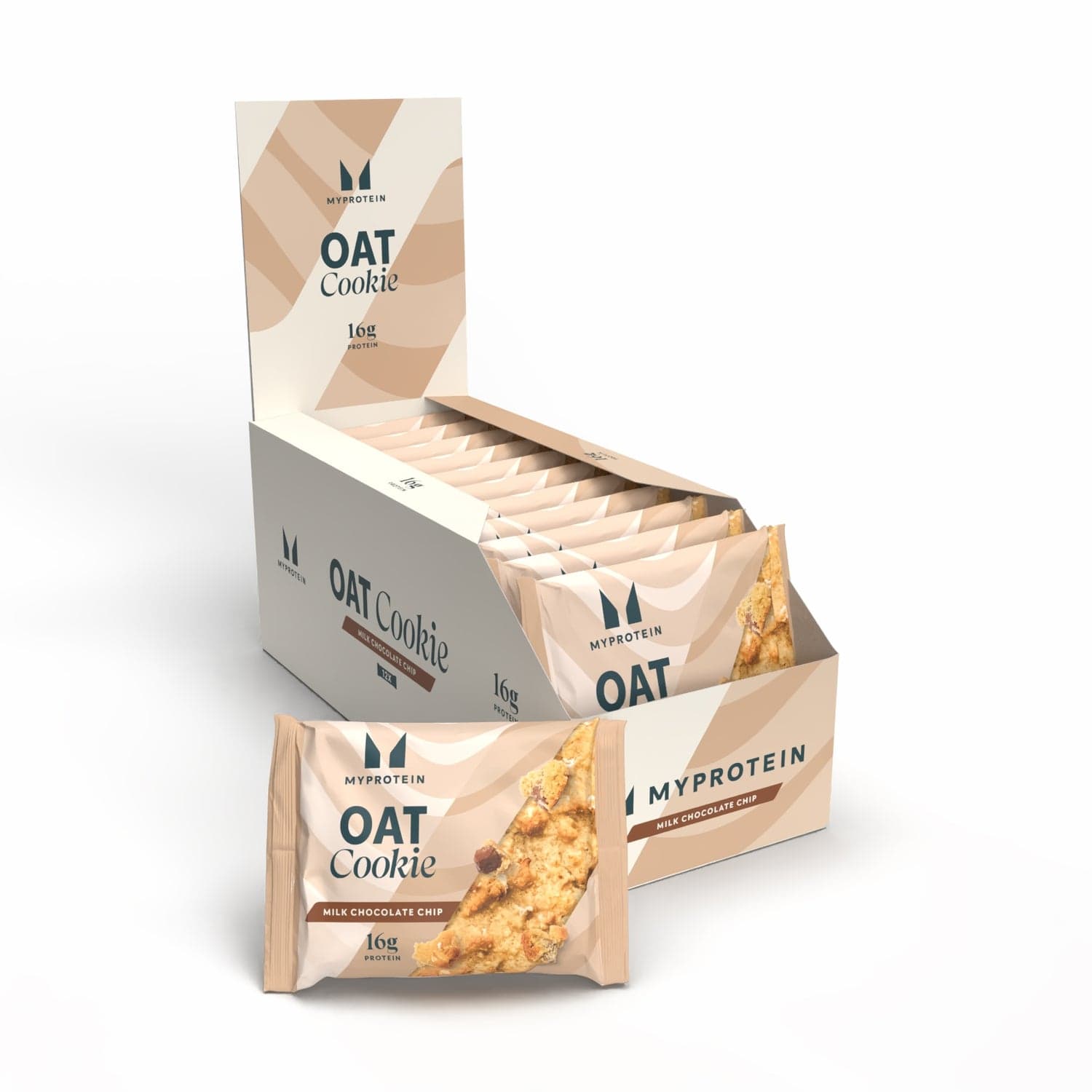 MyProtein Baked Protein Cookie Milk Chocolate Chip Oat 12 x 65g by MyProtein