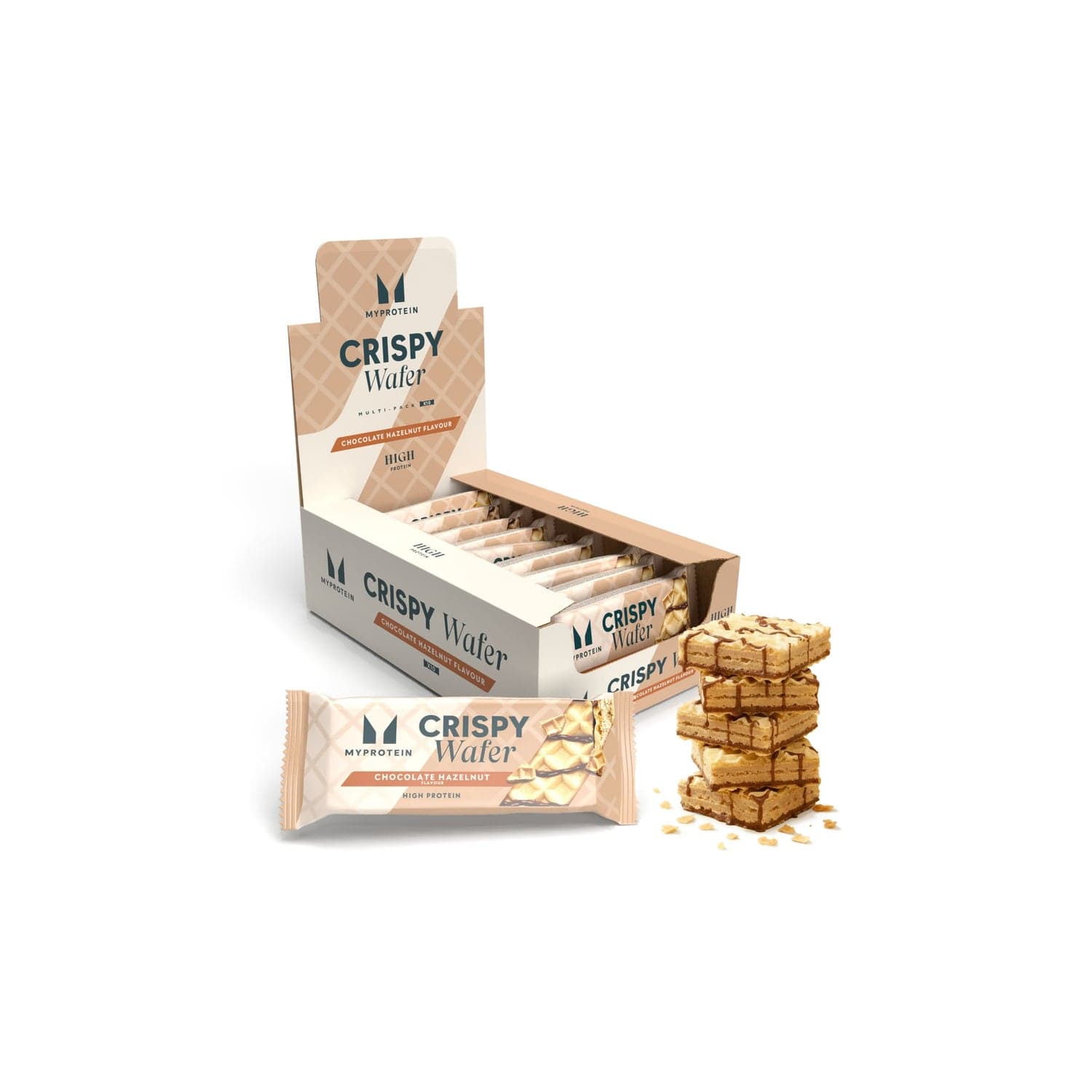 MyProtein Crispy Protein Wafer Chocolate Hazelnut 10 Bars by MyProtein