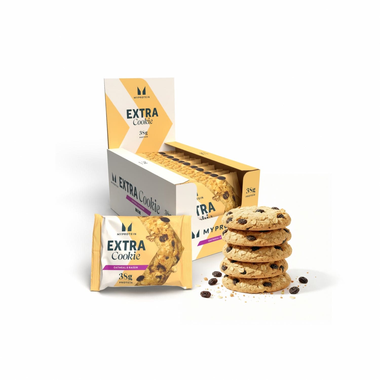 MyProtein Extra Protein Cookie Oatmeal and Raisin 12 x 75g by MyProtein