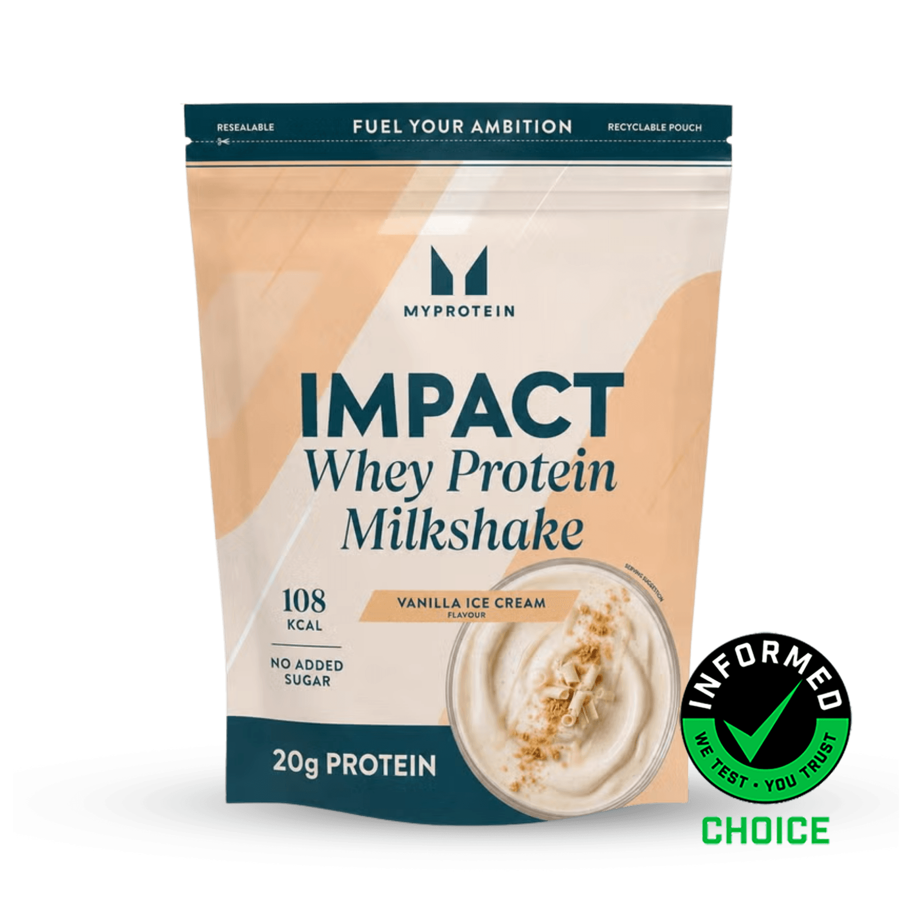 MyProtein Impact Whey Protein Vanilla Ice Cream (Milkshake) 870g by MyProtein