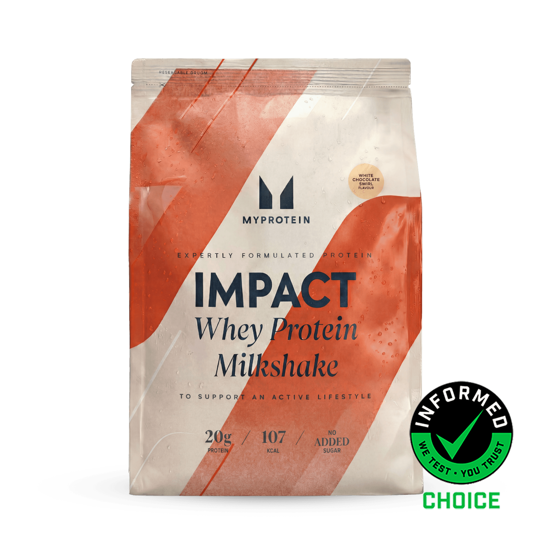 MyProtein Impact Whey Protein White Chocolate Swirl (Milkshake) 1kg by MyProtein