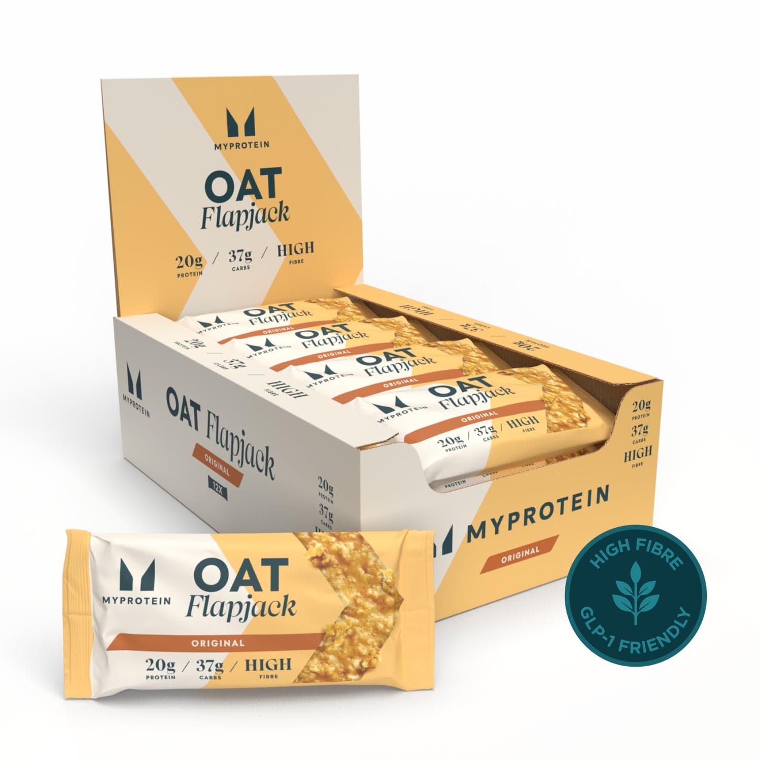 MyProtein Oat Protein Flapjack Traditional Oat 12 x 80g by MyProtein
