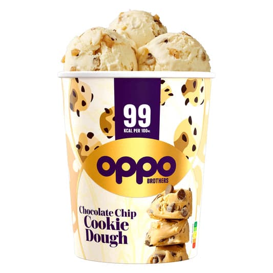 Oppo Brothers Chocolate Chip Cookie Dough Ice Cream 475ml by Oppo Brothers