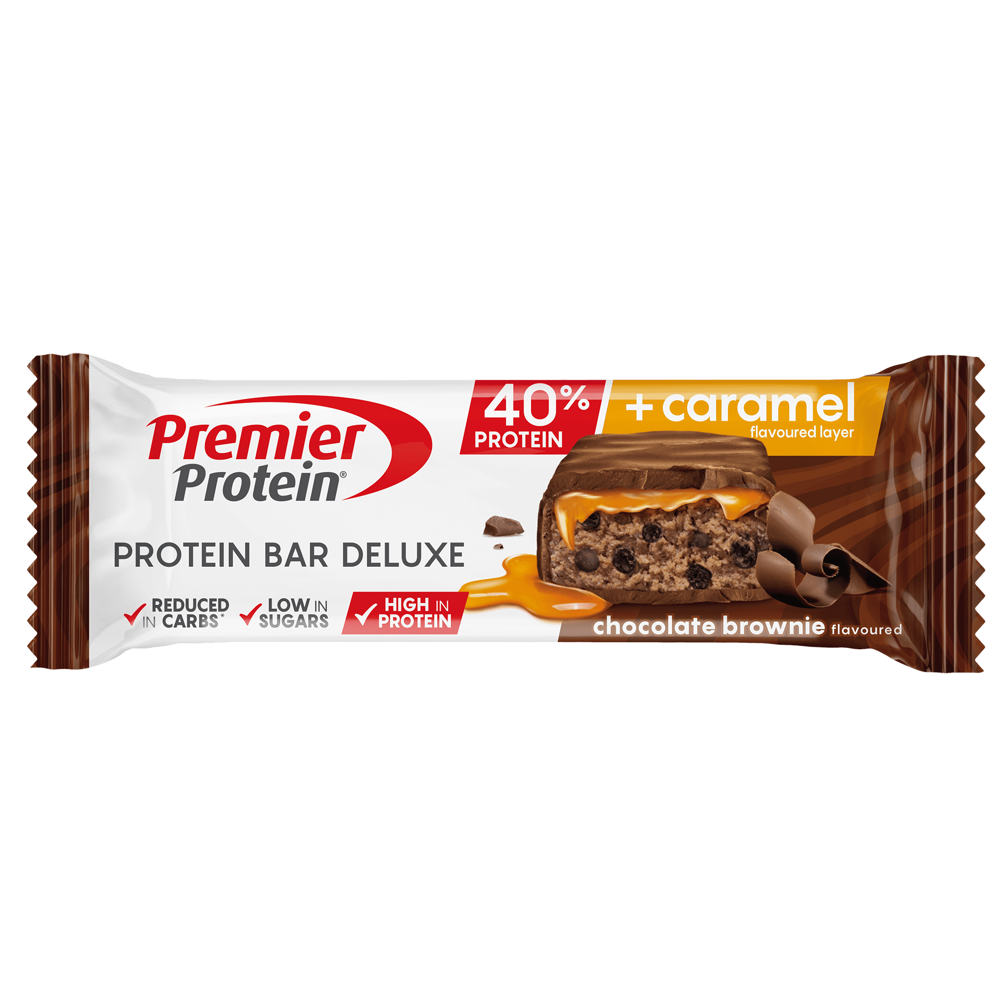Premier Protein Protein Bar Deluxe 40% Chocolate Brownie 50g by Premier Protein
