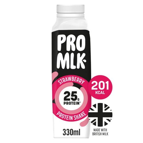 Pro Mlk Protein Shake Strawberry 330ml by Pro Mlk