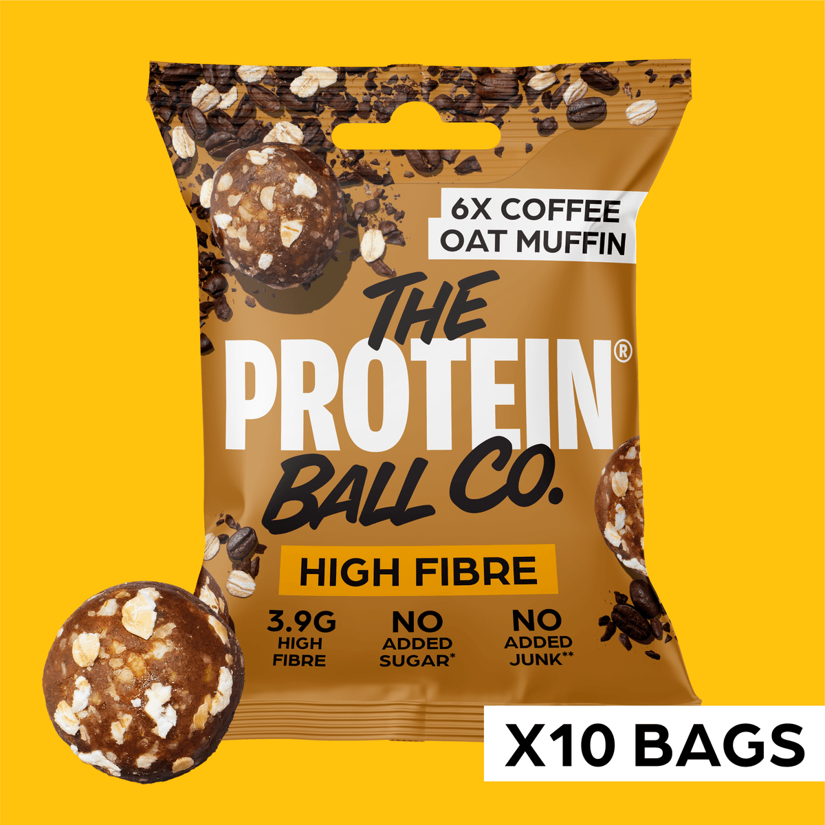 The Protein Ball Co High Fibre Coffee Oat Muffin by The Protein Ball Co