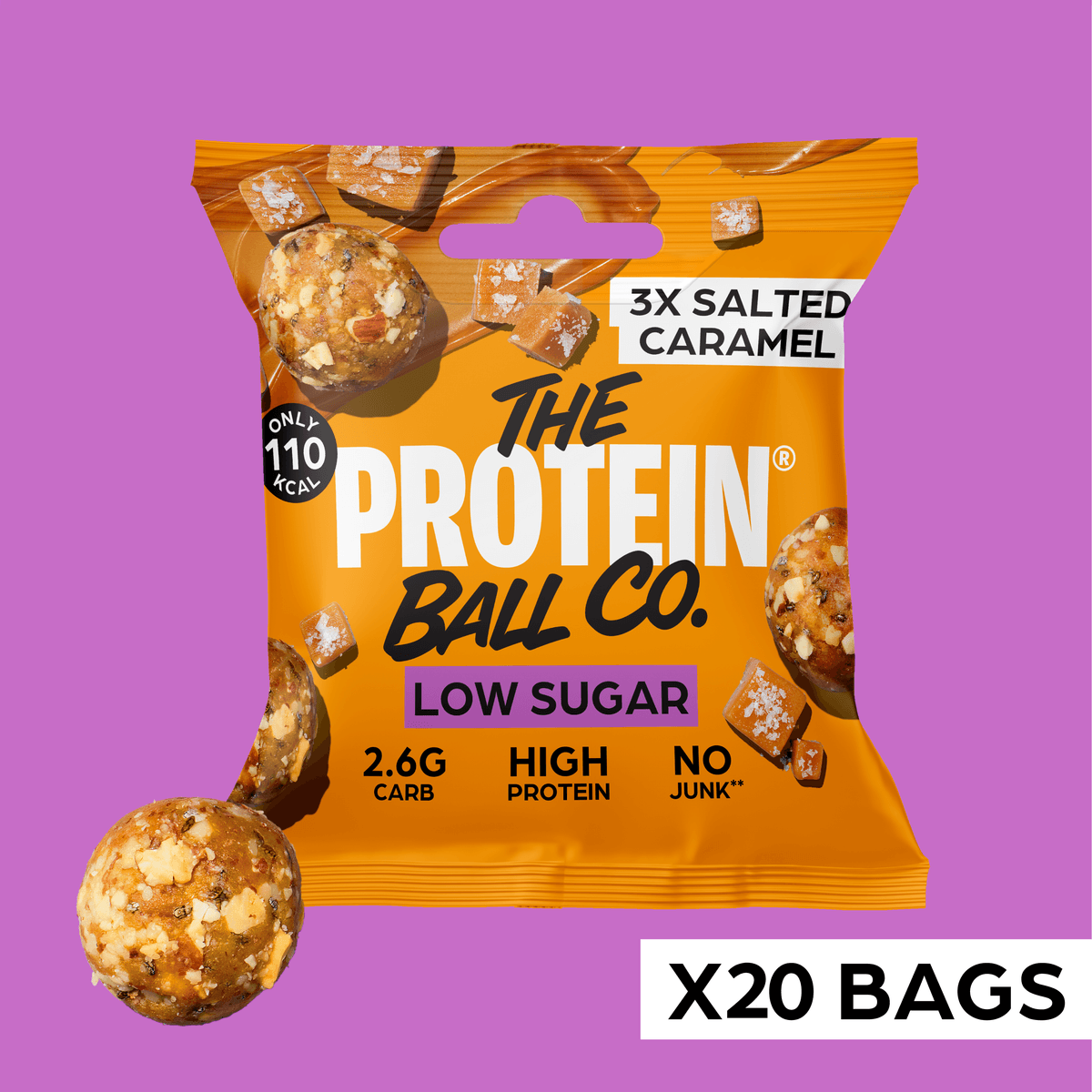 The Protein Ball Co Low Sugar Salted Caramel by The Protein Ball Co