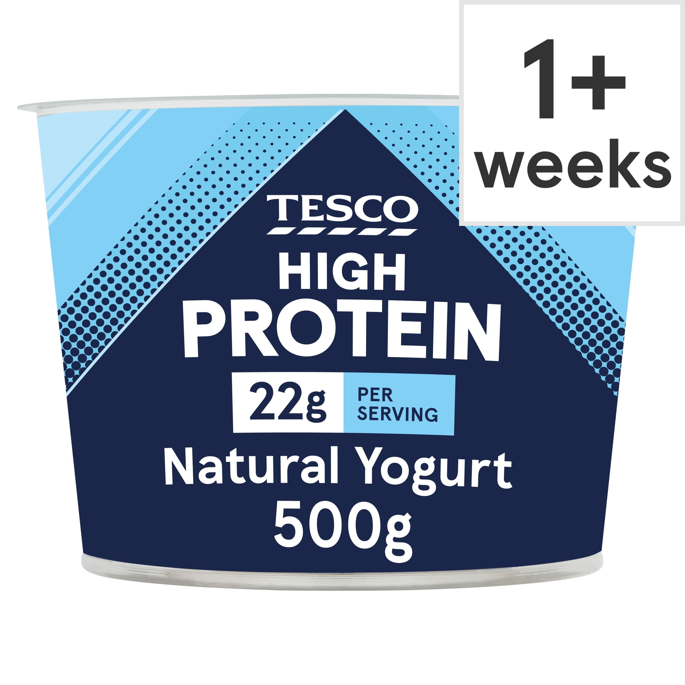 Tesco High Protein Natural Yogurt 500g by Tesco