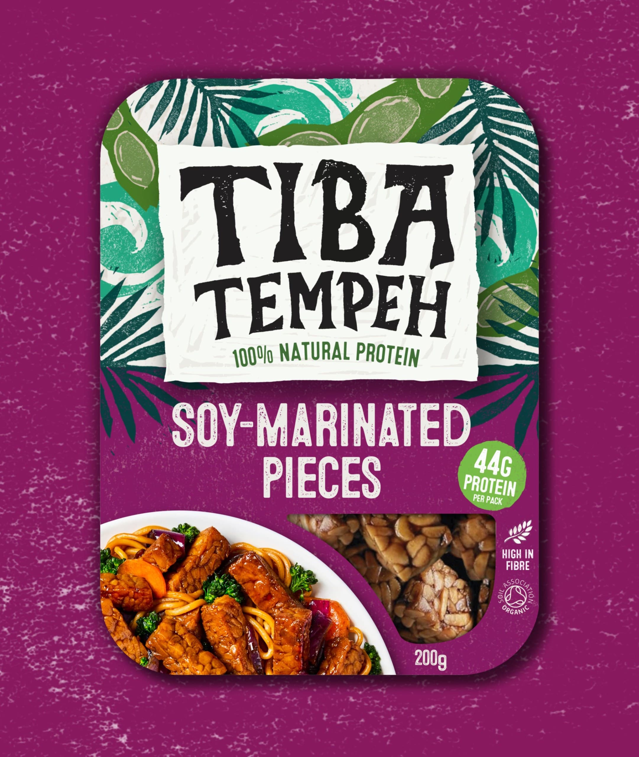 Tiba Tempeh Organic Soy Marinated Pieces 200g by Tiba Tempeh