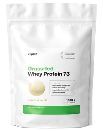 Vilgain Grass-Fed Whey Protein 73 Bourbon Vanilla 1000g by Vilgain