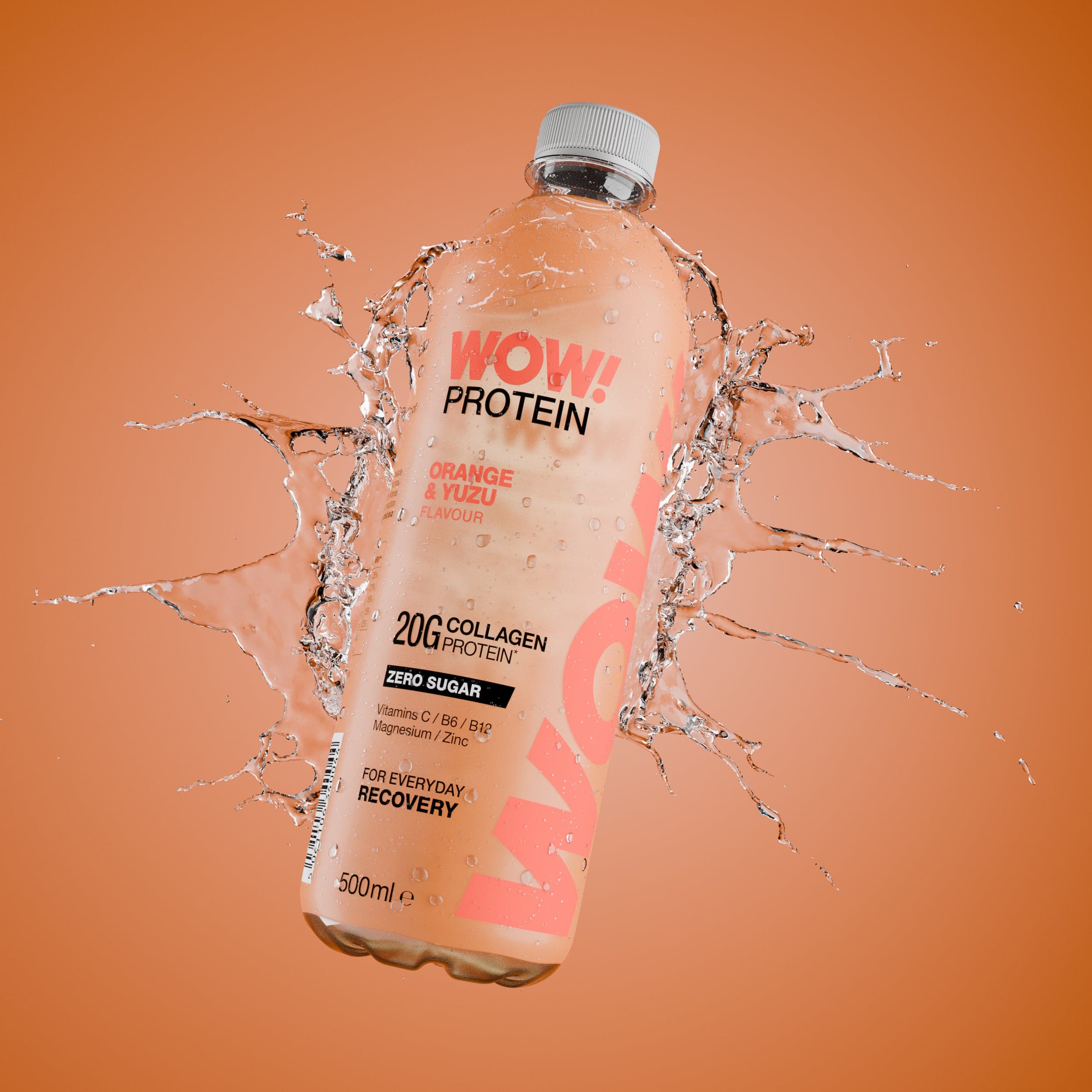 WOW Hydrate Protein Water Pro Orange & Yuzu 500ml by WOW Hydrate