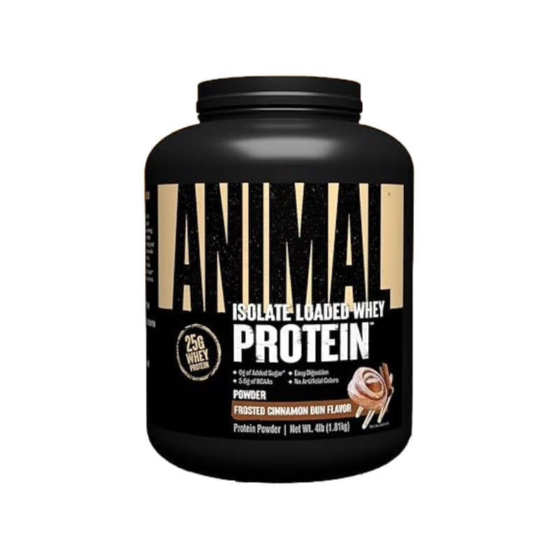 Animal Isolate Loaded Whey Frosted Cinnamon Bun 1.81kg by Animal