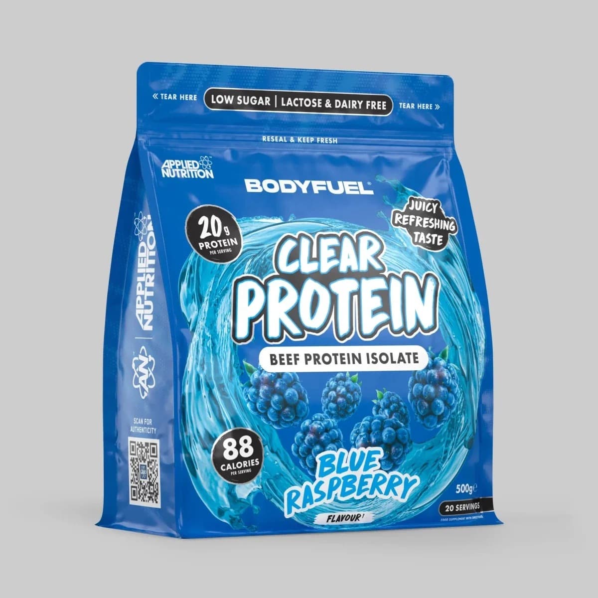 BodyFuel Clear Beef Protein Isolate — Blue Raspberry 500g by Applied Nutrition