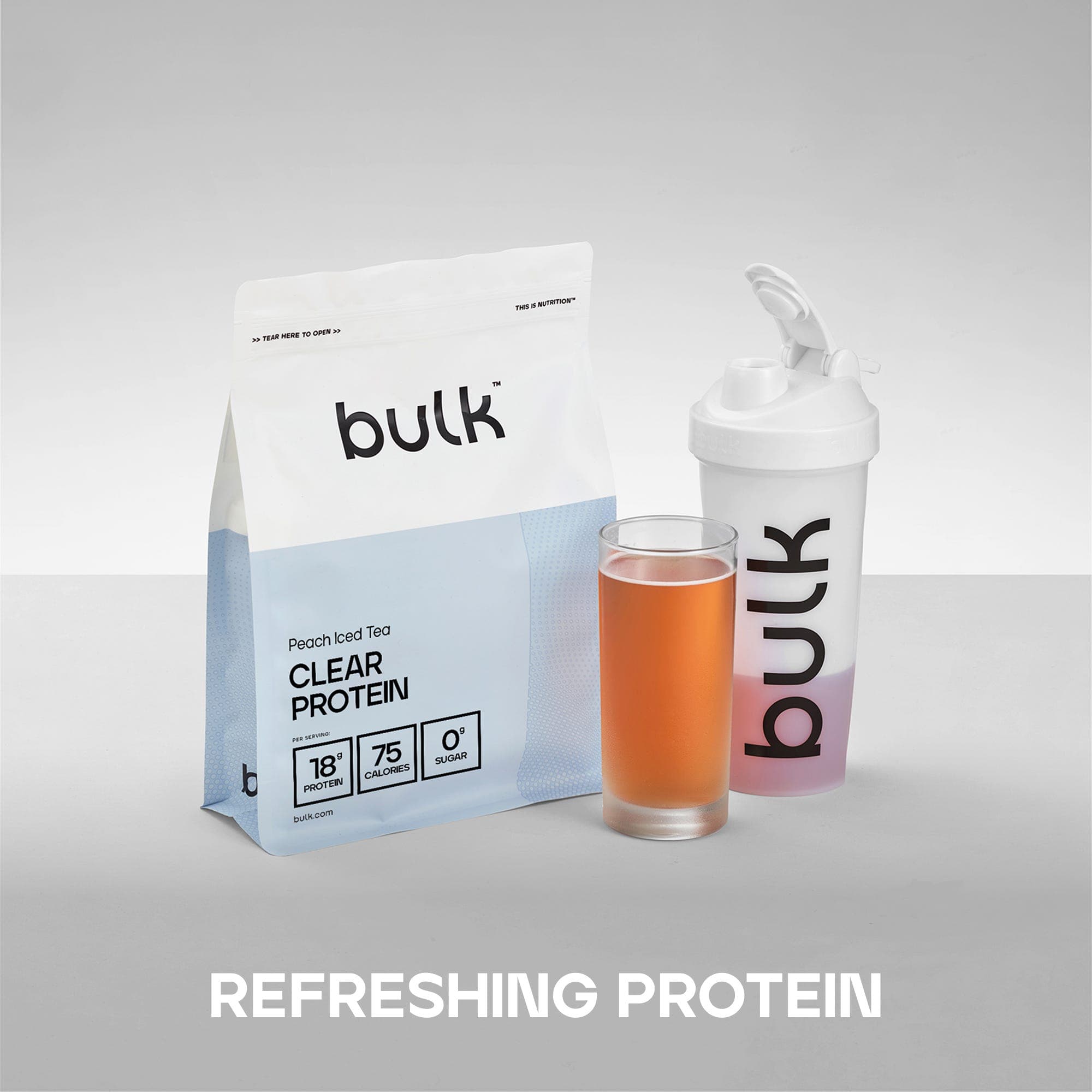 Bulk Clear Protein Peach Iced Tea 400g by Bulk