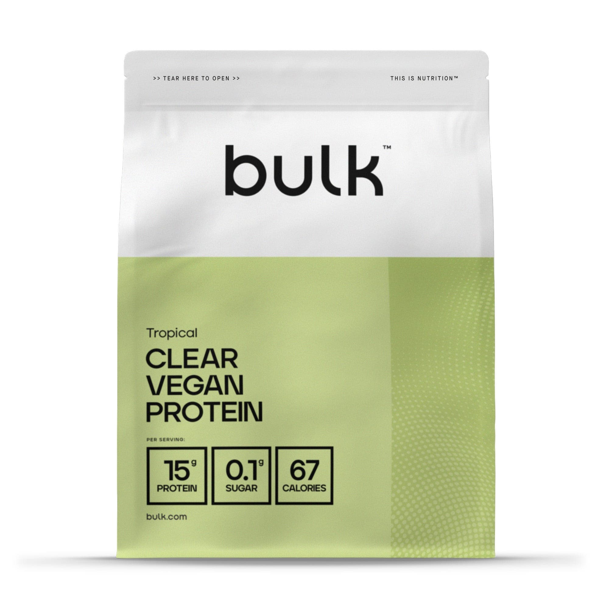 Bulk Clear Vegan Protein Tropical 300g by Bulk