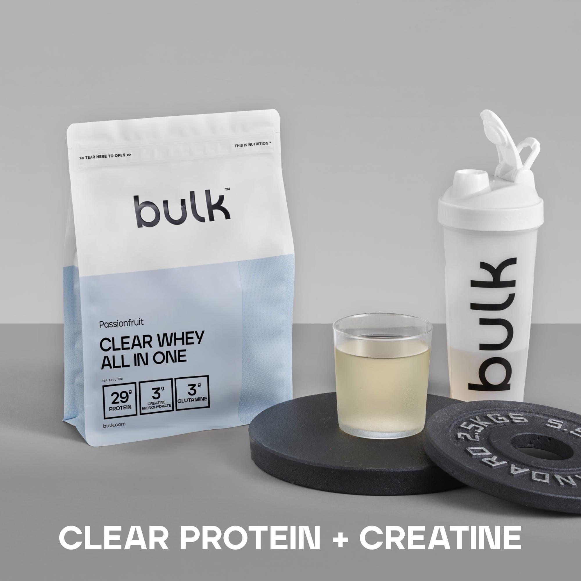 Bulk Clear Whey All In One Passionfruit 1kg by Bulk