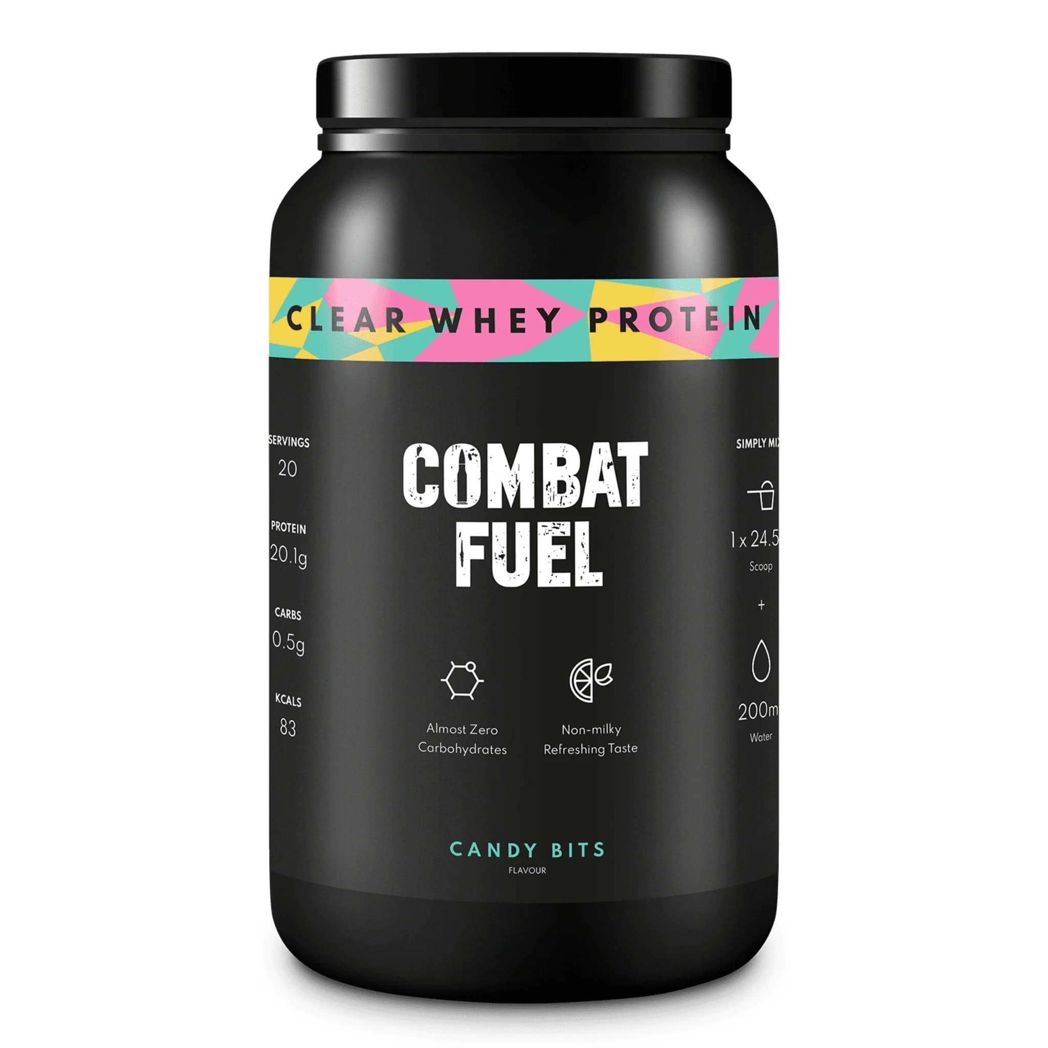 Combat Fuel Clear Whey Protein Candy Bits 500g by Combat Fuel