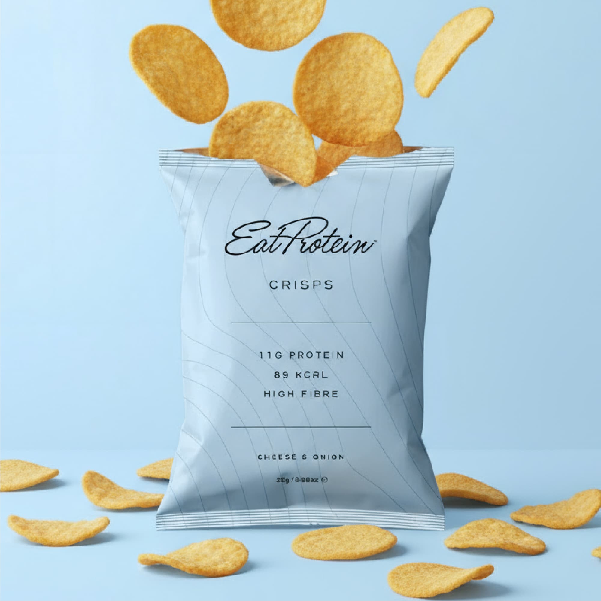 EatProtein Cheese & Onion Protein Crisps 28g by Eat Protein