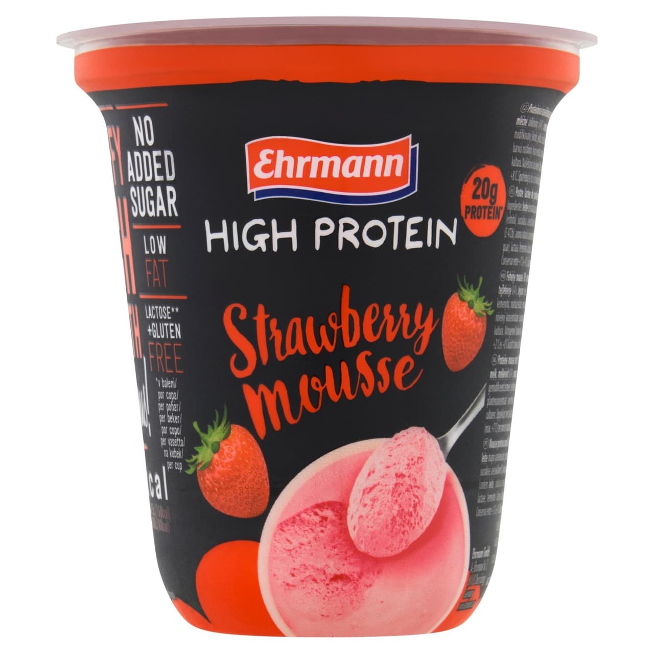 Ehrmann High Protein Strawberry Mousse 200g by Ehrmann