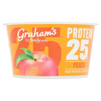 Graham's Protein 25g Peach Yogurt 200g by Graham's