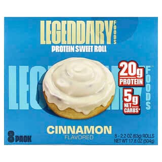 Legendary Foods Protein Sweet Roll Cinnamon 8x63g by Legendary Foods