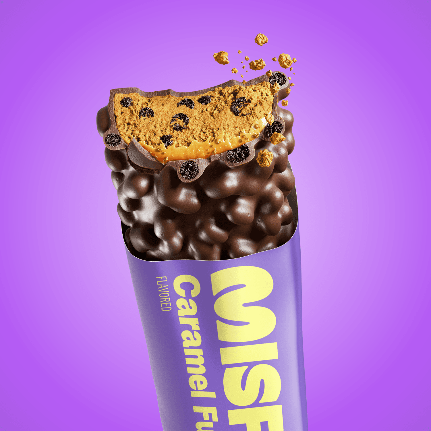 Misfits Plant Powered Protein Bar - Caramel Fudge by Misfits
