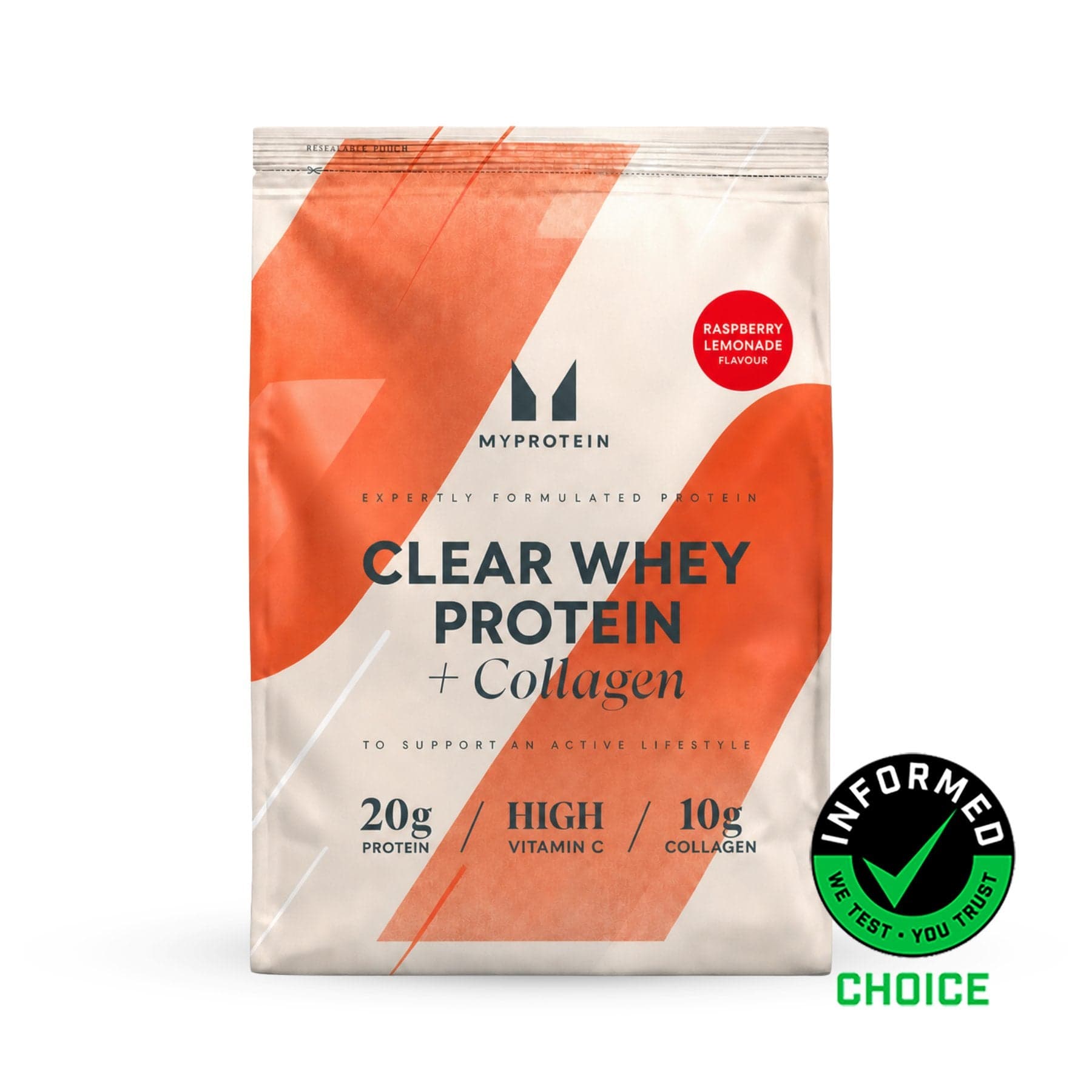 MyProtein Clear Whey Protein + Collagen Raspberry Lemonade 1kg by MyProtein