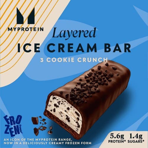 Myprotein Cookie Crunch Layered Ice Cream Bars 3x40g by Myprotein