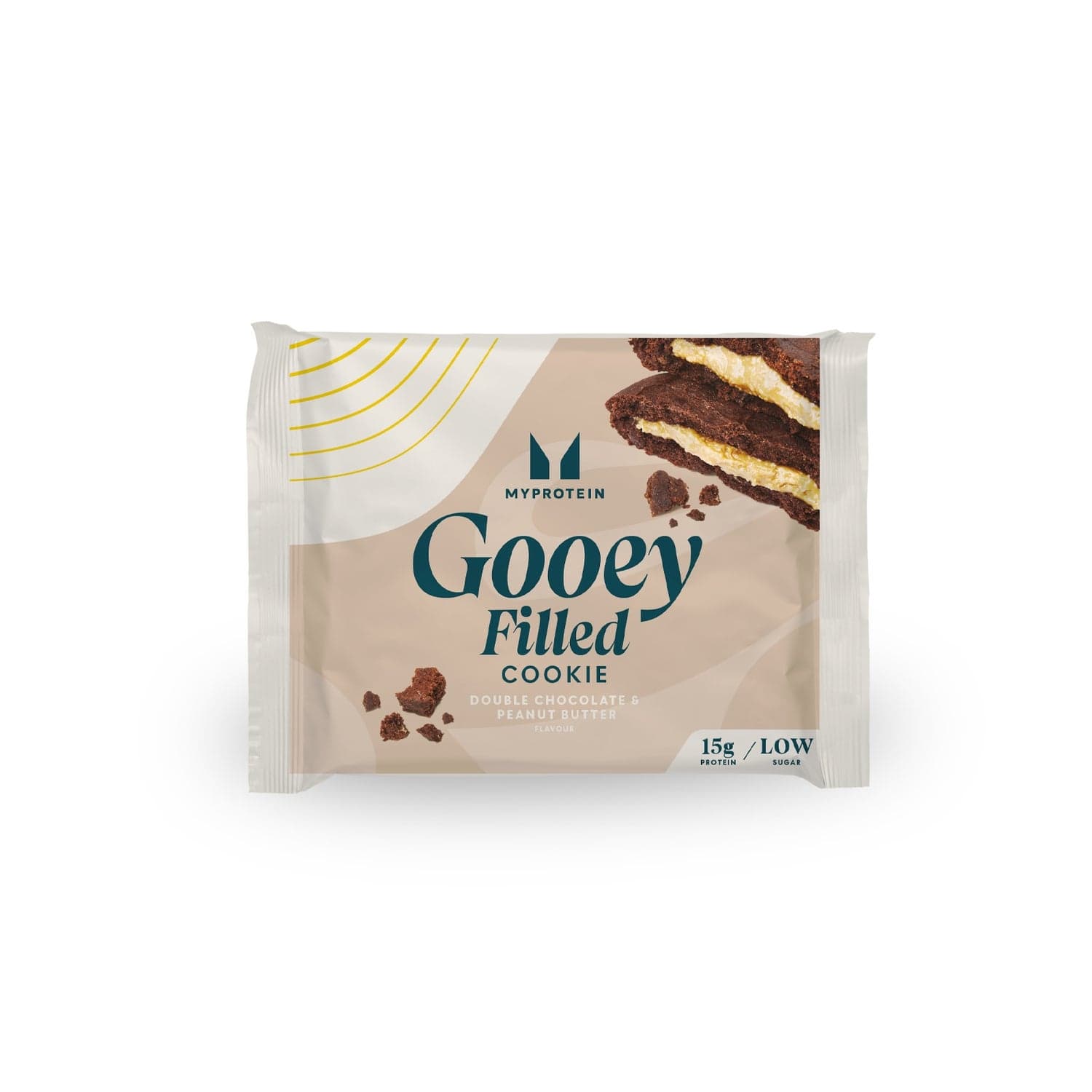 MyProtein Gooey Filled Protein Cookie Vegan Double Chocolate & Peanut Butter 12 x 75g by MyProtein