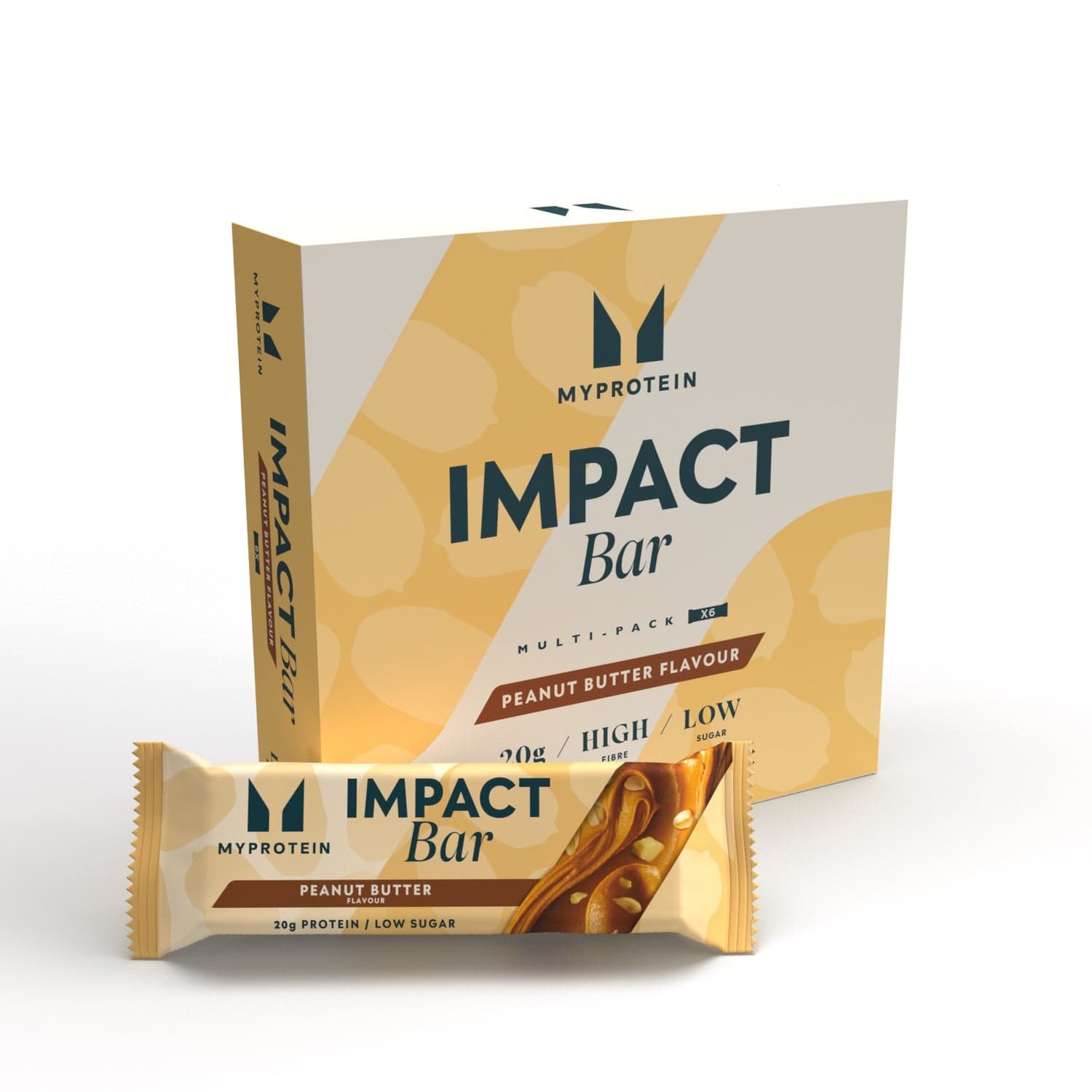 MyProtein Impact Protein Bar Peanut Butter 6 x 64g by MyProtein