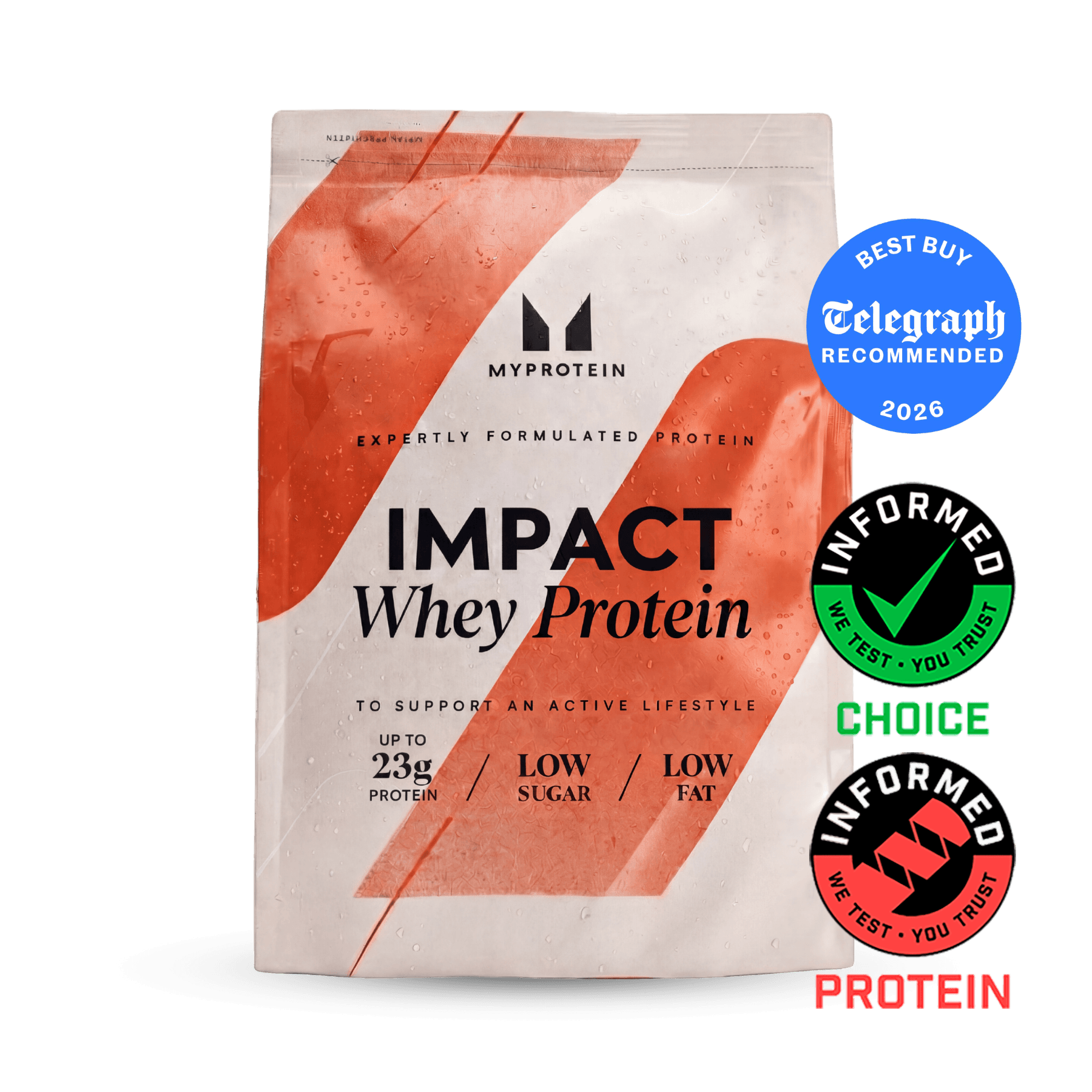 MyProtein Impact Whey Protein Strawberry Cream 900g by MyProtein