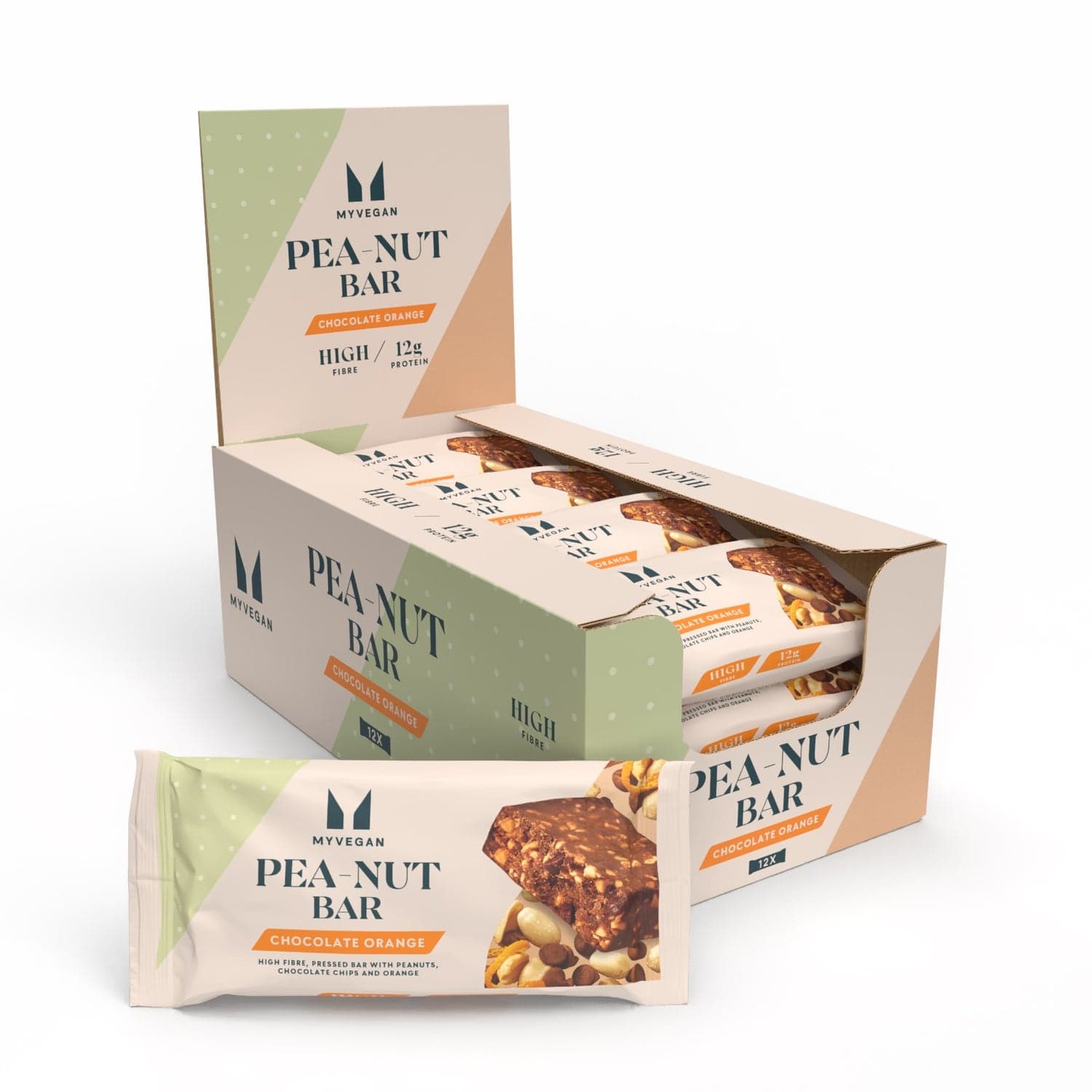 MyProtein Pea-Nut Protein Bar Chocolate Orange 12 x 75g by MyProtein