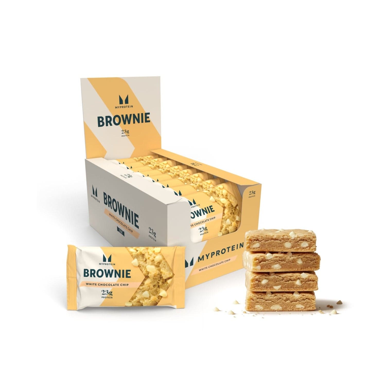 MyProtein Protein Brownie White Chocolate Chip 12 x 75g by MyProtein