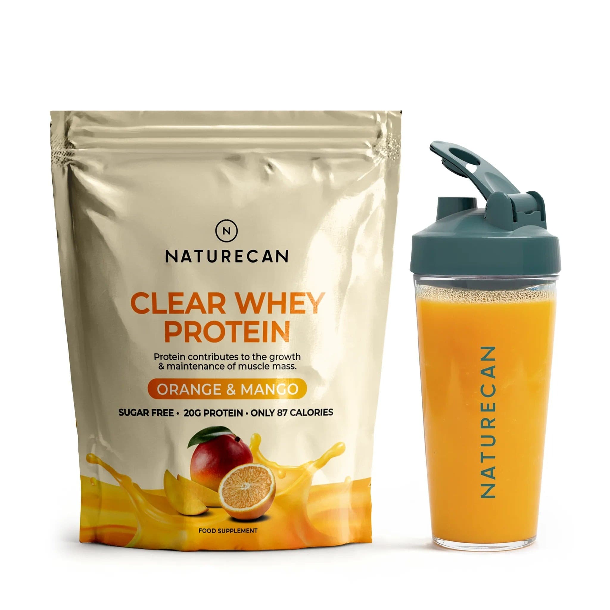 Naturecan Clear Whey Protein Isolate Orange & Mango 825g by Naturecan