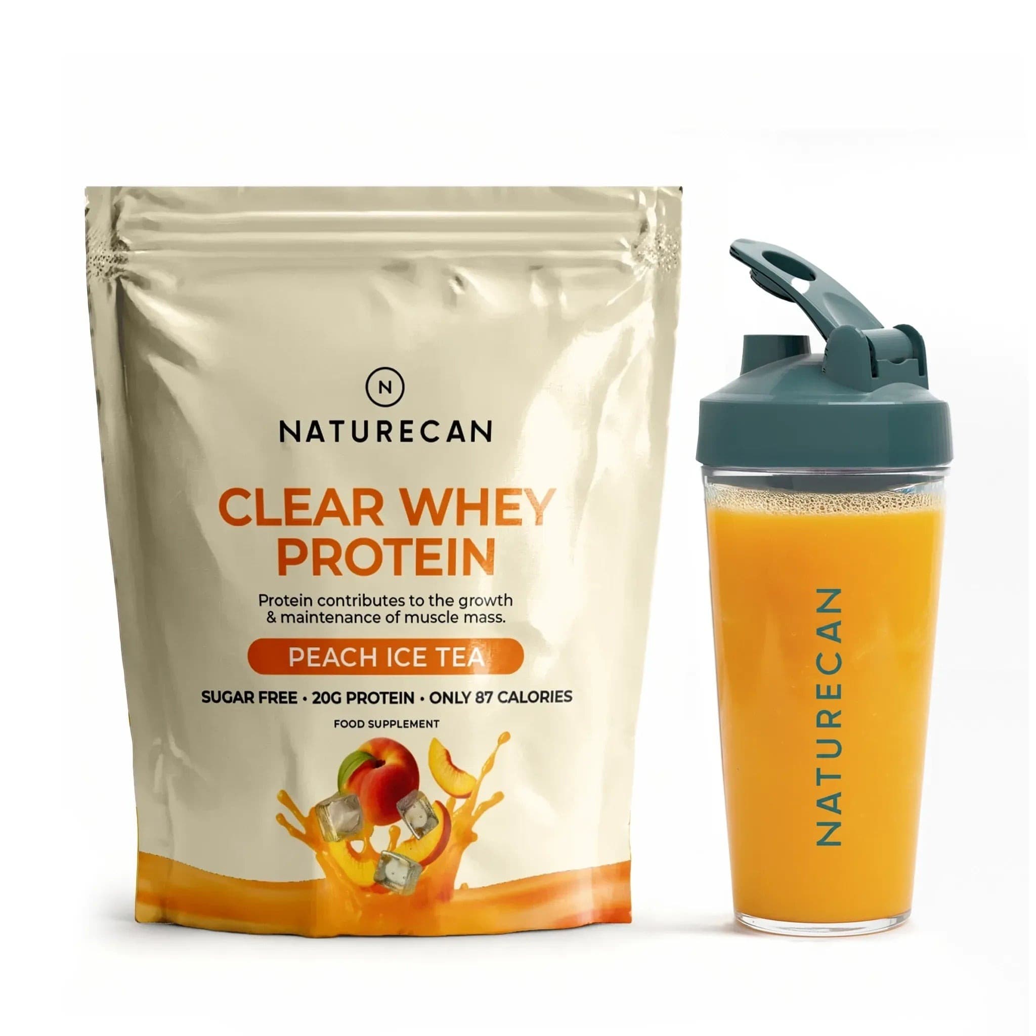 Naturecan Clear Whey Protein Isolate Peach Ice Tea 1kg by Naturecan