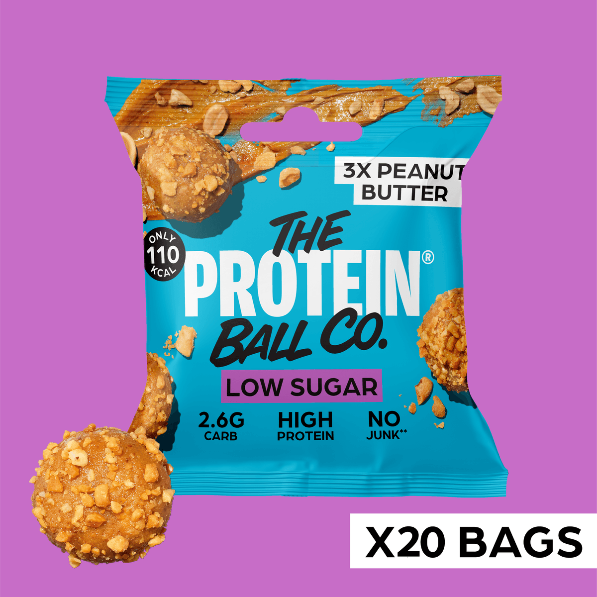 The Protein Ball Co Low Sugar Peanut Butter by The Protein Ball Co