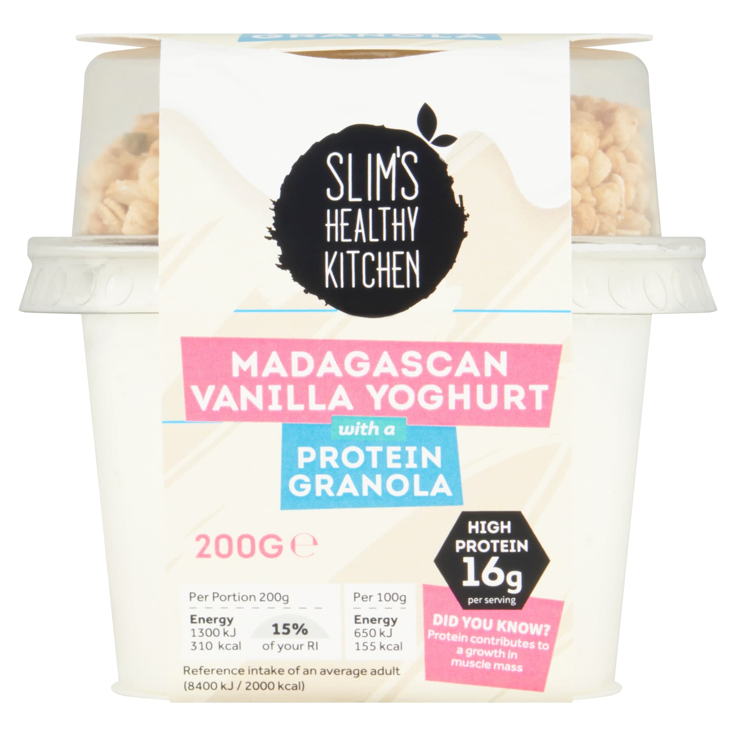 Slim's Vanilla Yoghurt with Protein Granola 200g by Slim's Healthy Kitchen