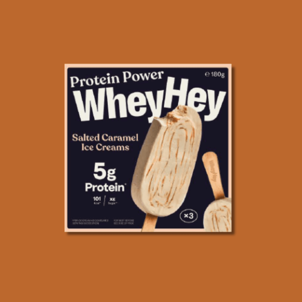Wheyhey Salted Caramel Ice Cream Sticks 3x60g by Wheyhey