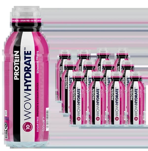 WOW Hydrate Protein Water Summer Fruits 500ml by WOW Hydrate