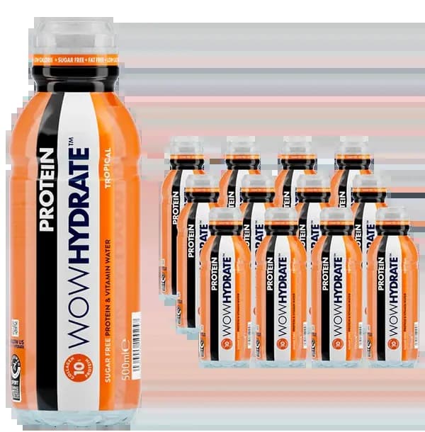 WOW Hydrate Protein Water Tropical 500ml by WOW Hydrate