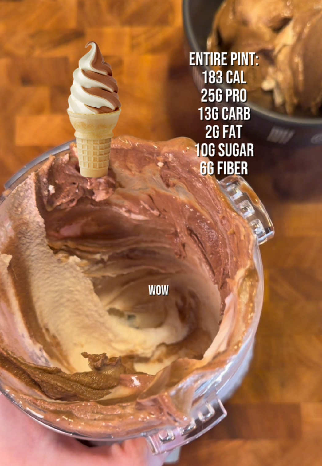 Chocolate & Vanilla Twist Protein Ice Cream